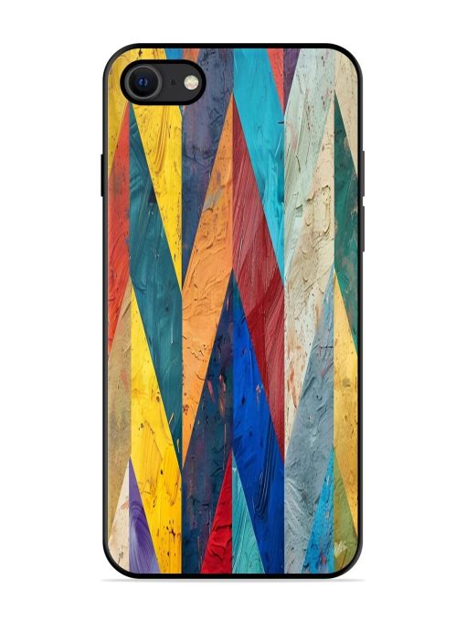 Abstract Tapestry Glossy Soft Edge Case for Apple Iphone Se (2020) Chachhi