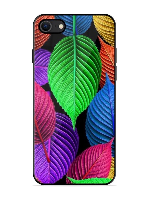 Rainbow Leaf Symphony Glossy Soft Edge Case for Apple Iphone Se (2020) Chachhi