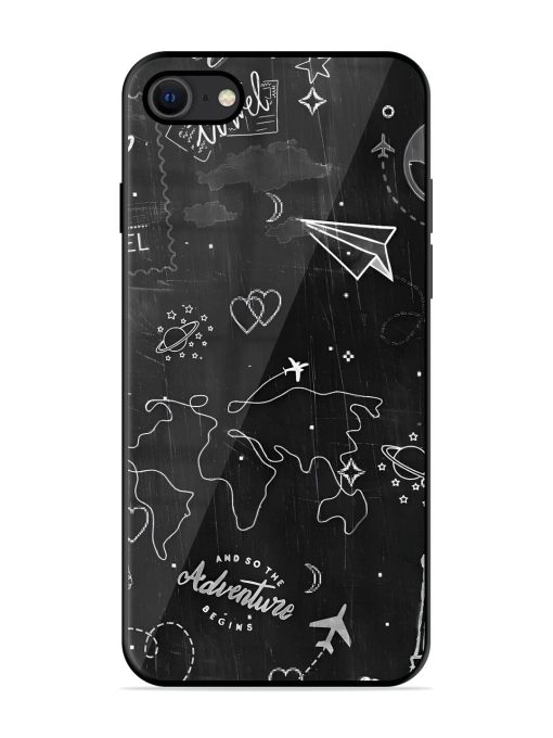 Wanderlust Sketchbook Glossy Soft Edge Case for Apple Iphone Se (2020) Chachhi