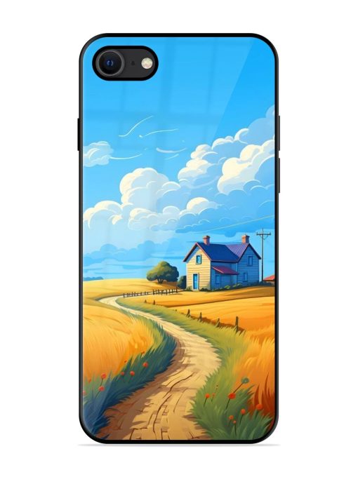 Countryside Cottage Glossy Soft Edge Case for Apple Iphone Se (2020) Chachhi