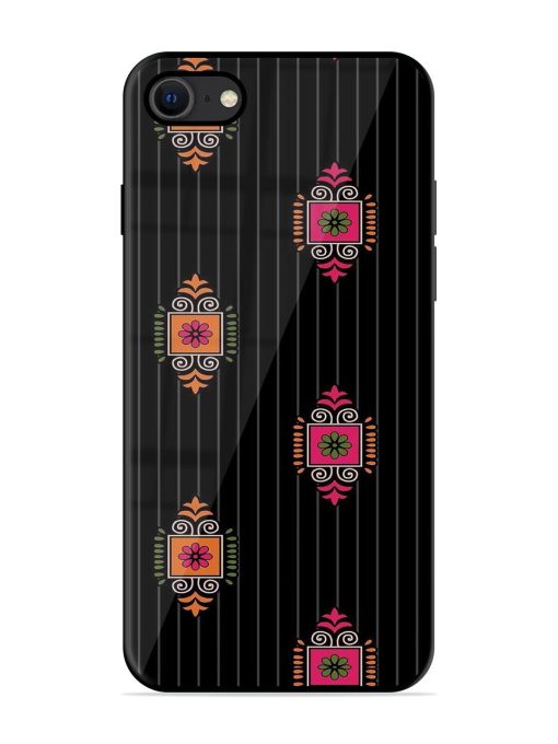 Ornate Elegance Glossy Soft Edge Case for Apple Iphone Se (2020) Chachhi