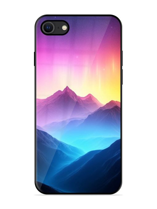 Cosmic Mountains Glossy Soft Edge Case for Apple Iphone Se (2020)