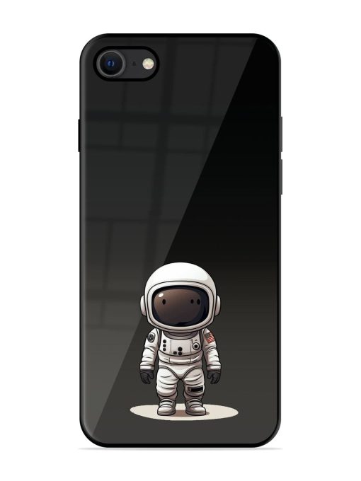 Neon Astronaut Glossy Soft Edge Case for Apple Iphone Se (2020) Chachhi