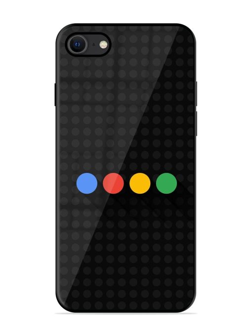 Google Dots Glossy Soft Edge Case for Apple Iphone Se (2020) Chachhi