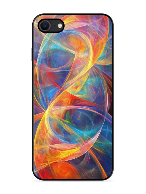 Cosmic Currents Glossy Soft Edge Case for Apple Iphone Se (2020) Chachhi