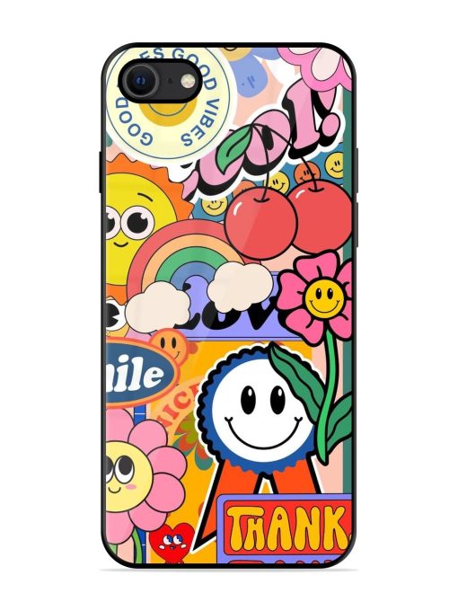 Good Times Good Vibes Glossy Soft Edge Case for Apple Iphone Se (2020) Chachhi