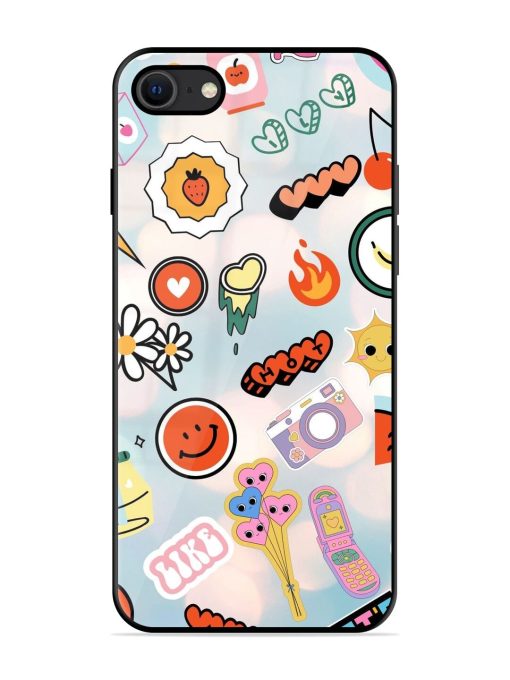 Cheerful Glossy Soft Edge Case for Apple Iphone Se (2020) Chachhi