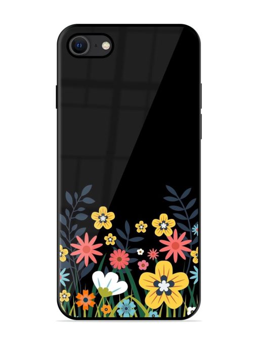 Floral Night Sky Glossy Soft Edge Case for Apple Iphone Se (2020) Chachhi