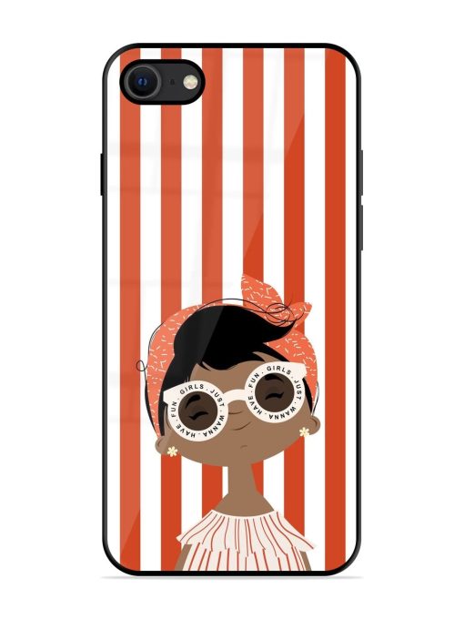 Girls Just Wanna Have Fun Glossy Soft Edge Case for Apple Iphone Se (2020) Chachhi