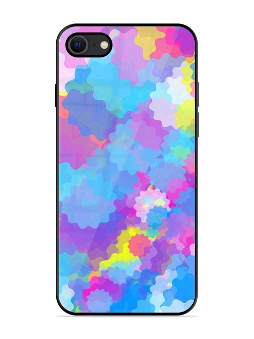 Psychedelic Cloud Burst Glossy Soft Edge Case for Apple Iphone Se (2020) Chachhi