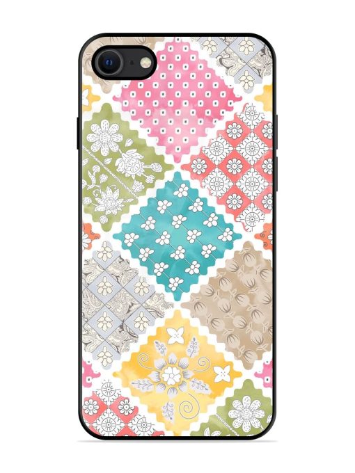 Patchwork Dreamscape Glossy Soft Edge Case for Apple Iphone Se (2020) Chachhi