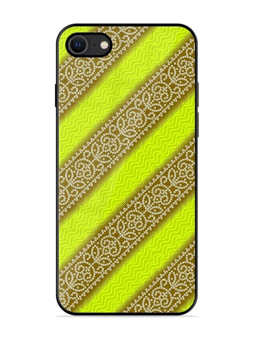 Golden Bandana Bliss Glossy Soft Edge Case for Apple Iphone Se (2020) Chachhi