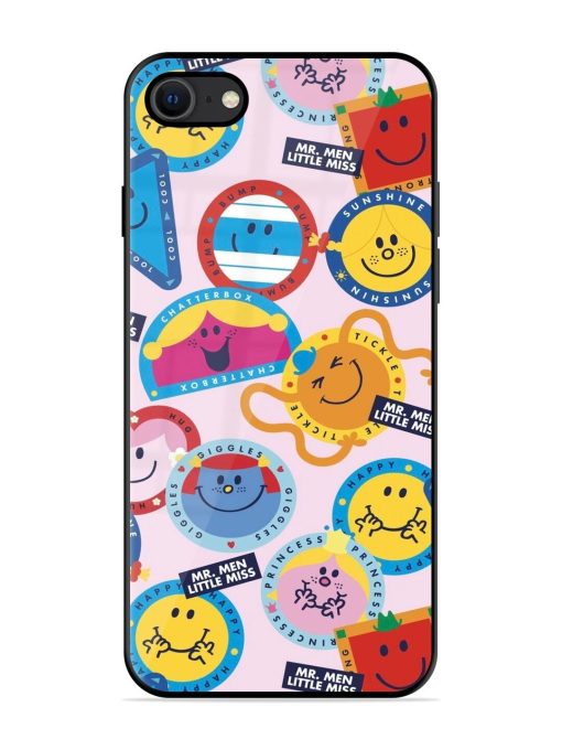 Whimsical Mr. Men & Little Miss Glossy Soft Edge Case for Apple Iphone Se (2020) Chachhi