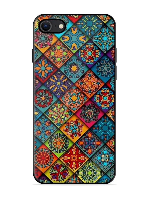 Patchwork Mandala Mosaic Glossy Soft Edge Case for Apple Iphone Se (2020) Chachhi