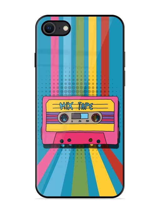 Retro Cassette Tapes Glossy Soft Edge Case for Apple Iphone Se (2020) Chachhi