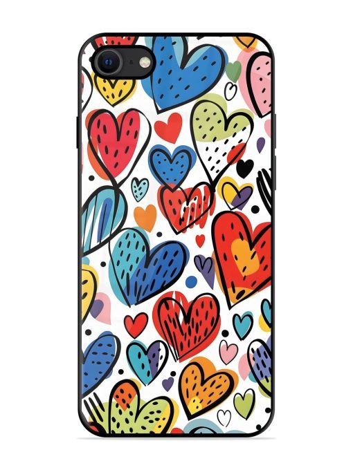 Heartfelt Harmony Glossy Soft Edge Case for Apple Iphone Se (2020) Chachhi