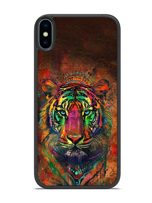 Cosmic Tiger Glossy Soft Edge Case for Apple Iphone X Chachhi