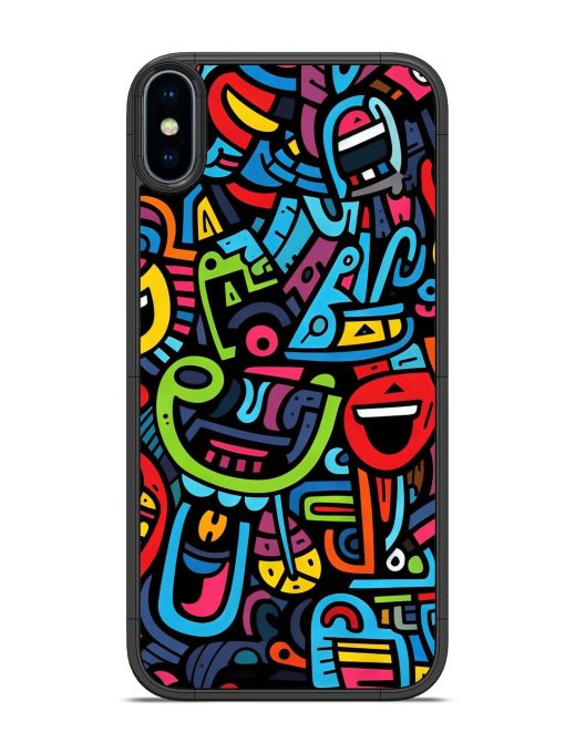 Doodlephoria Glossy Soft Edge Case for Apple Iphone X Chachhi