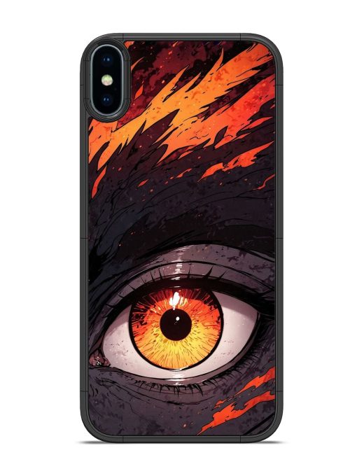 Inferno Gaze Glossy Soft Edge Case for Apple Iphone X Chachhi