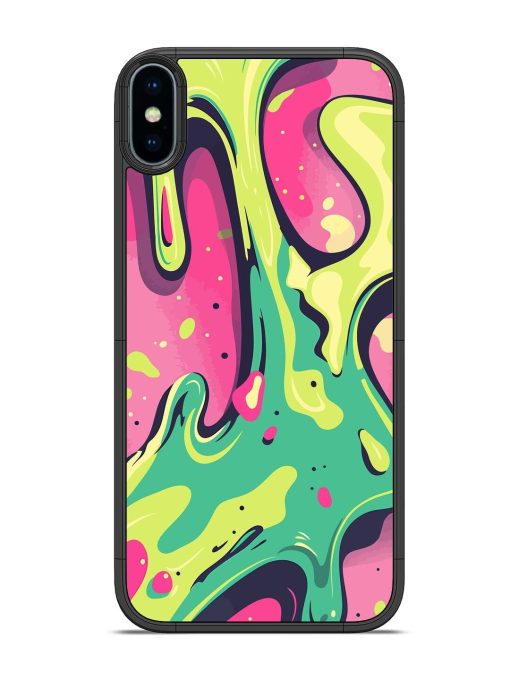 Gooey Grooves Glossy Soft Edge Case for Apple Iphone X Chachhi