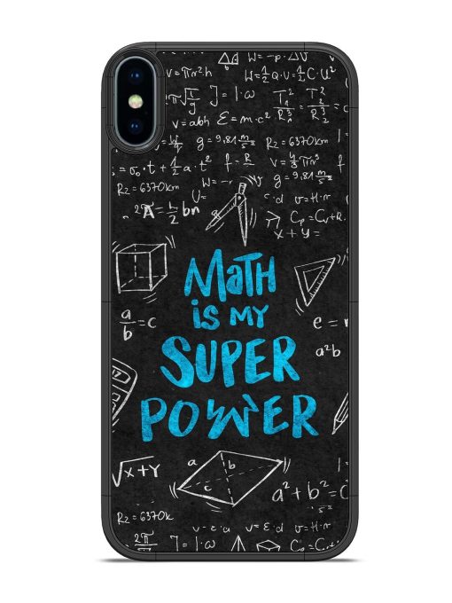 Math Magic Glossy Soft Edge Case for Apple Iphone X Chachhi