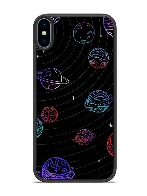 Cosmic Ballet Glossy Soft Edge Case for Apple Iphone X Chachhi