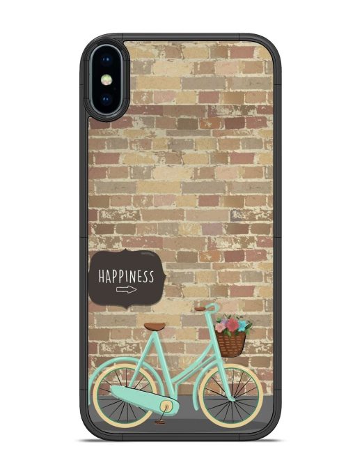 Pedaling Towards Happiness Glossy Soft Edge Case for Apple Iphone X Chachhi