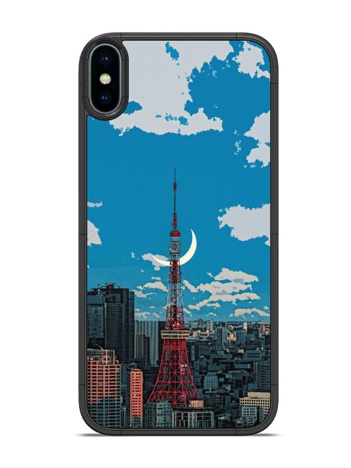 Tokyo Twilight Glossy Soft Edge Case for Apple Iphone X Chachhi