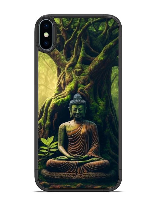 Green Buddha Art Glossy Soft Edge Case for Apple Iphone X Chachhi