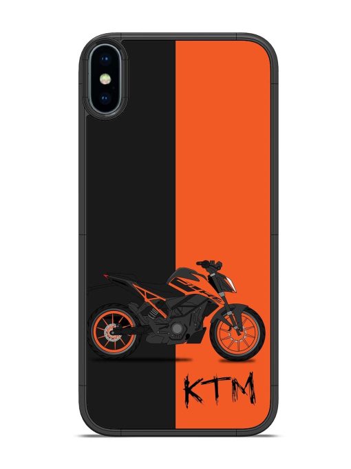 Orange Beast Glossy Soft Edge Case for Apple Iphone X Chachhi