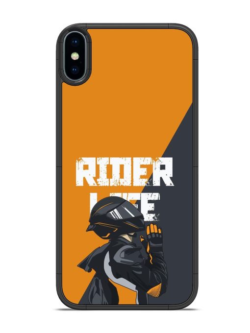 Ride Never Ends Glossy Soft Edge Case for Apple Iphone X Chachhi