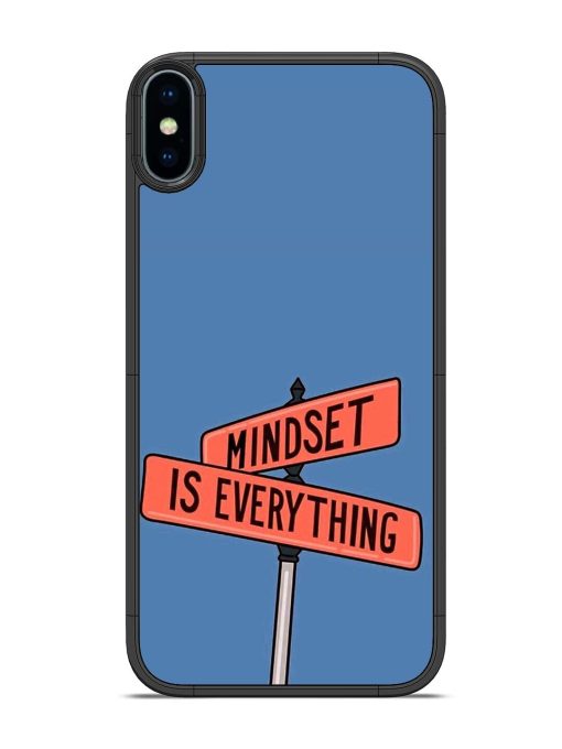 Mindset Matters Glossy Soft Edge Case for Apple Iphone X Chachhi