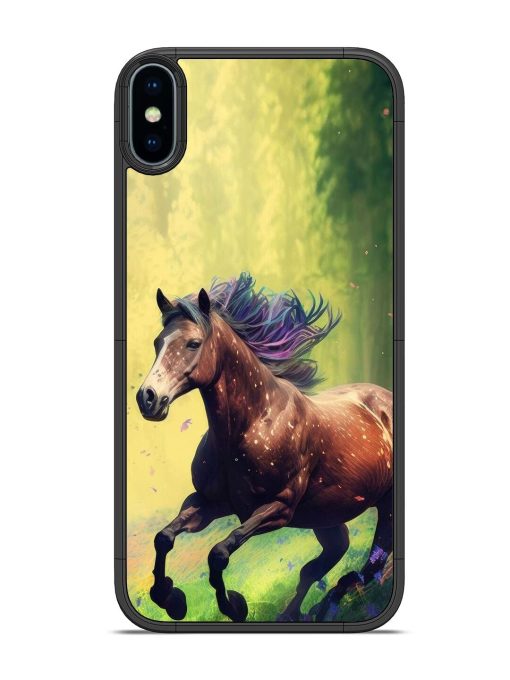 Enchanted Gallop Glossy Soft Edge Case for Apple Iphone X Chachhi