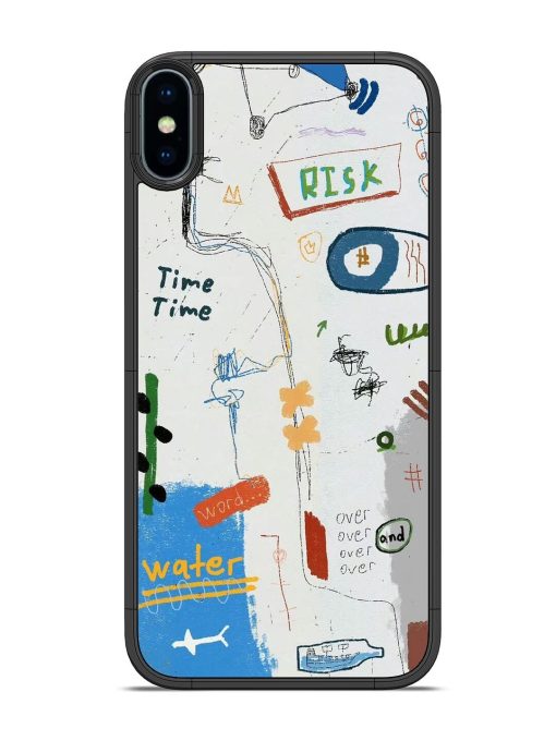 Mind Map Madness Glossy Soft Edge Case for Apple Iphone X Chachhi