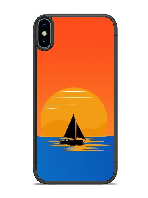 Sunset Sail Glossy Soft Edge Case for Apple Iphone X