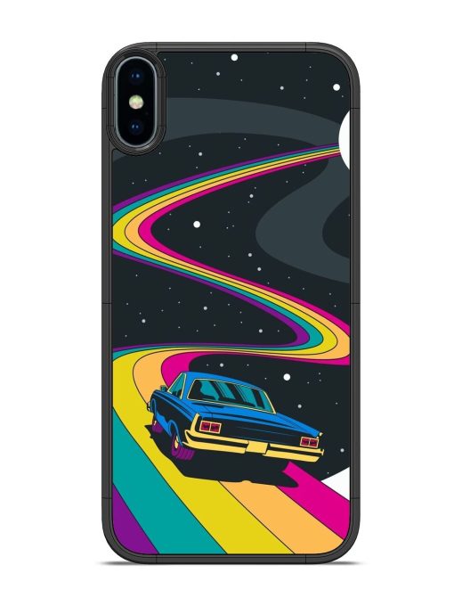 Rainbow Road Glossy Soft Edge Case for Apple Iphone X Chachhi