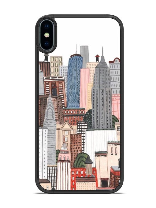 Cityscape Dreams Glossy Soft Edge Case for Apple Iphone X Chachhi