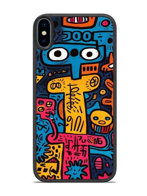 Doodletopia Glossy Soft Edge Case for Apple Iphone X Chachhi