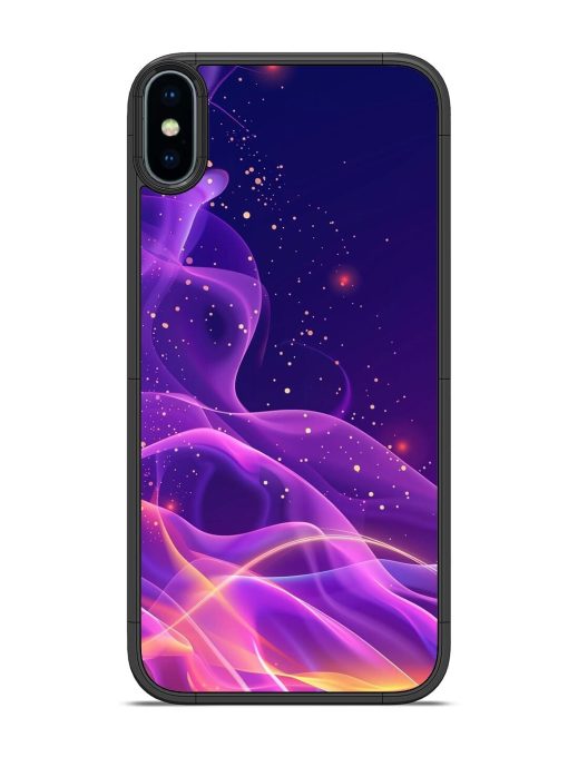 Cosmic Currents Glossy Soft Edge Case for Apple Iphone X Chachhi