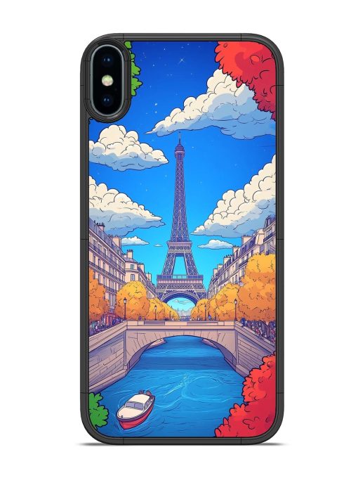 Parisian Panorama Glossy Soft Edge Case for Apple Iphone X Chachhi