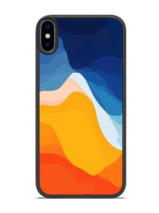 Liquid Landscape Glossy Soft Edge Case for Apple Iphone X Chachhi