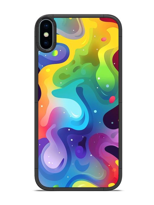 Rainbow River Glossy Soft Edge Case for Apple Iphone X Chachhi