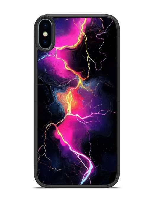 Electric Dreams Glossy Soft Edge Case for Apple Iphone X