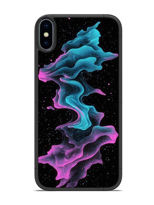 Cosmic Currents Glossy Soft Edge Case for Apple Iphone X Chachhi