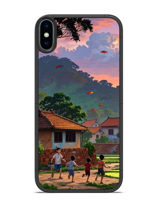 Sunset Play Glossy Soft Edge Case for Apple Iphone X Chachhi