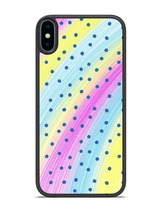 Polka Dot Paradise Glossy Soft Edge Case for Apple Iphone X Chachhi