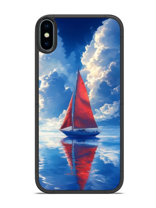 Crimson Sails Glossy Soft Edge Case for Apple Iphone X Chachhi