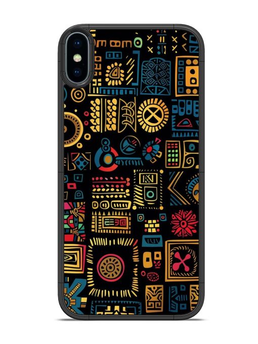 Tribal Tapestry Glossy Soft Edge Case for Apple Iphone X Chachhi