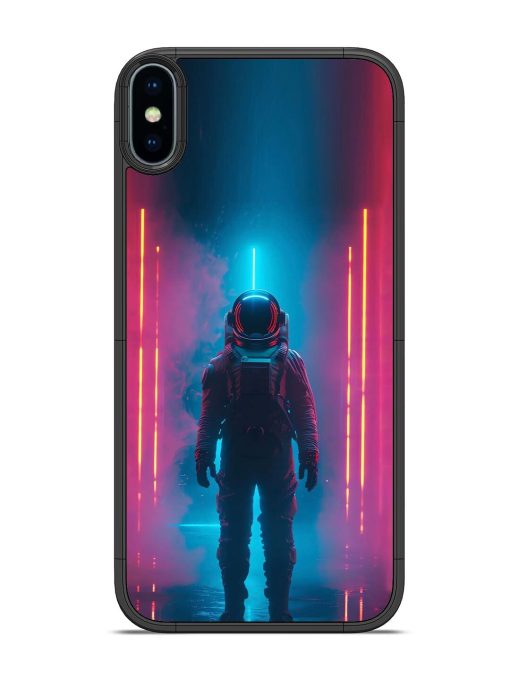 Neon Astronaut Glossy Soft Edge Case for Apple Iphone X Chachhi