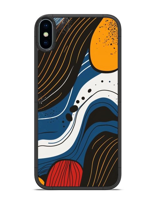 Abstract Expression Glossy Soft Edge Case for Apple Iphone X Chachhi